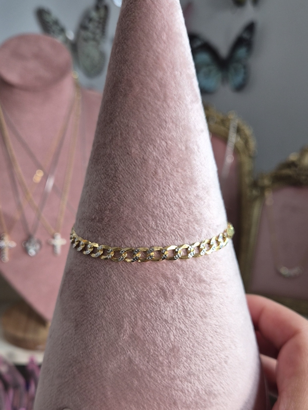 925 Diamond Crest Bracelet 7in